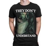 D&T Wolf Ripping Meme Funny Offensive Gifts Werewolf Mens Womens T-Shirts Top #TA-44 Black M