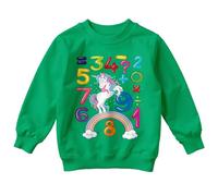 D&T World Book Day Girls Unicorn With Rainbow Number Day Maths Day Ideas Jumper Sweatshirt for Kids #ND 7-8 Years