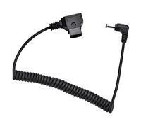 D Tap B Type Male to Right Angle DC 5.5x2.5mm Adapter Cable Wear-Resist for Anton V Mount Battery, Lightweight and Portable for Photography Uses, Plastic Black 35g