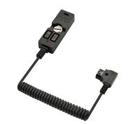 D-Tap Male to 2 Port Female Splitter Power Cable Hub with Indicator Light and USB-C Type C Port, Suitable for Anton Bauer V Mount, ARRI, RED, TILTA, Steadicam, IDX Battery, 59"