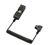 D Tap Male to 3 Port Female Splitter Power Hub with USB Output & 1/4" Mount Screw and Indicator Light, Suitable for Anton Bauer, V-Mount, ARRI, RED, TILTA, IDX Batteries, 47”