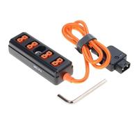 D Tap Male To 4 Female Power Cable For Cameras Battery Supply Distributor With 180° Rotatable Head Camera Distribution