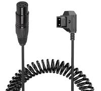 D Tap Male To 4Pin Female Power Coiled Cable Camera Cord For Professional Video Accessory Spring Cable