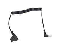 D Tap Male to DC 5.5x2.5mm Plug Power Cable, D Tap Adapter Cable for BMCC BMPC 4K Camera, Right Angle Spiral Spring Cord with Anti - Aging Design, Stable Power Supply for LED Light