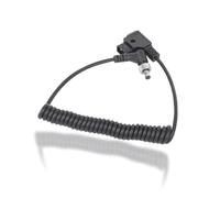 D Tap Male to DC Right Angle Coiled Power Cable, 5.5X2.1mm Connector Coiled 12V Cable Connectors Monitor Cables Spring with Lock for LCD Assist Monitors Video Devices Pix E7 Pix E5 7 Touchscreen