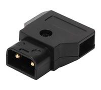 D-Tap Plug Connector for V-Mount Batteries - Gold-Plated Pins, ABS Plastic, High Heat Resistance, Power Monitor/BMCC for Camera Power Supply