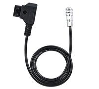 D Tap to 4K Power Cable for Blackmagic Cinema Camera 4K, Camcorder Connection Cable, Gold Mount V Mount Battery Power Supply with Reinforced Sleeve and Gold Plated (0.5M)