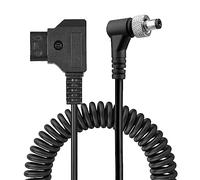 D-Tap to Locking DC 5.5 2.5mm Monitor Coiled Power Cable Compatible with Atomos Ninja V/Shogun Sony PIX-E7 PIX-E5 7 Touchscreen/Hollyland Mars 400s