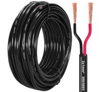 D-TECH 2 Pin Trailer Cable 10 M, Trailer lighting cable 2 core,Vehicle 2 Core Round Cable for trailer caravan, 80V 24V 12V 2 Pin Round Cable 1mm²