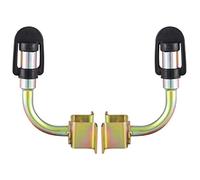 D-TECH Beacon Mounting Bracket,DIN Type Beacon Pole Mount Socket Bracket With Rubber Cover and Cable,Suitable For All Pole Mount Beacons Bulb & LED,Mounting Bracket For Tractor Beacon Light (2PCS)