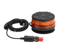 D-TECH LED Strobe Warning Beacon Lamp Rotating Flashing Beacon light for agricultural machines, commercial vehicle, school bus, tractor, excavators, (Magnetic Mounting)