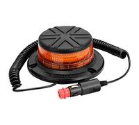 D-TECH LED Strobe Warning Beacon Lamp Rotating Flashing Beacon light for agricultural machines, commercial vehicle, school bus, tractor, excavators, truck, (Magnetic Mounting)