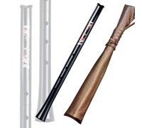 , D-Tube Five-Hole Shakuhachi Instrument, Not Easy To Crack, Japanese Instrument, Two Pieces Can Be Splice Design, Surface Beautiful Pattern, Suitable For Professional Pl,Black