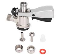D Type Beer Keg Coupler, Stainless Steel Beer Faucet Distributor with G5/8 Male Thread, D System Keg Tap for Home Brewing, Bars and Restaurants