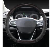 D Type Car Steering Wheel Cover Wrap For Geely Atlas 2016-2021 For Coolray I 2020 Auto Accessories(Black)