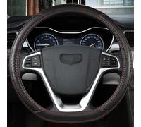 D Type Car Steering Wheel Cover Wrap For Geely Atlas 2016-2021 For Coolray I 2020 Auto Accessories(Black)
