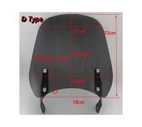 (D Type Gray) Windshield For Royal Enfield Thunderbird 500 500X 350 350X Interceptor
