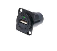 D-Type USB 3.0 Module Panel Type, Single Port, Double Port, Fixo HDMI Fêmea Socket, Straight through 2.0 Socket MQXFCZUX(USB 2.0 BK LED)