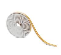 D Type Weather Stripping Seal Strip 20M Foam Adhesive Door Window Soundproof Insulation Tape 9x6mm for 3 to 6mm Gaps (White)