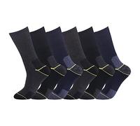 D&U DIRECT LTD Men’s Big Foot Heavy Duty Thick Work Boot Socks - Size 11-14 for Large Feet - 6 Pairs