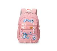 (D) UK Stitch Backpack Students Boys Girls Back To School Bags Teens Daily Backpack