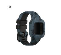 (D) Watch Band Pattern Printing Soft Silicone Wrist Bracelet Strap Wristband Compatible Garmin Fit Jr3/vivofit Jr.3