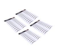 D Water Transfer Paper 4pcs Hair like Eyebrow Transfer Stickers Brown