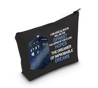 D-Who Makeup Bag D-Who Gifts for Women D-Who Movie Themed Drr Who Merchandise Dooctor Who Zipper Pouch (of Improbable Dreams 3uk)