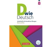 D wie Deutsch 8. Schuljahr. Arbeitsheft mit LA, GrA14nes Paperback.