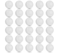 D-Xam 30 Pack White ABS Ping Pong Balls 1 Star 40mm Official Size High Bounce Professional Table Tennis Ball for Training & Practice - Durable High Performance