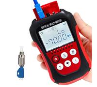 D YEDEMC 2024New Mode Optical Fiber Power Meter FC/SC/ST Universal Interface Fiber Tester Built-in 2Mw Visual Fault Locator Li-ion Battery USB Charge (OPM&VFL-Li)