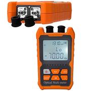 D YEDEMC Fiber Optic Cable Tester Portable Optical Power Meter FC/SC/ST universal interface Fiber Tester Built-in 1Mw Visual Fault Locator (OPM&VFL)