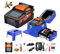 D YEDEMC SM&MM Automatic Fiber Optical Fusion Splicer Integrate Visual Fault Locator and Optical Power Meter (Ai-9) & Fiber Cleaver Kit (Blue_Box_Ai-9)