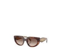 Prada PR D02S 00K10S Woman Sunglasses Acetate Turtle Brown Round Normal Nuanced