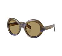 D08Su Round Sunglasses - female - Prada - Sunglasses - Brown - 53 MM - Accessories 53 MM