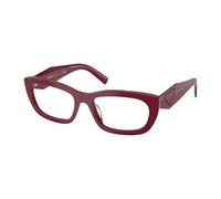 Prada PR D09V 23L1O1 Woman Optical frames Acetate Red Transparent Geometric Normal