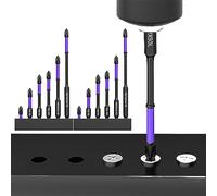 D1 Anti-Slip And Shock-Proof Bits With Screwdriver Bits, D1 Impact Driver Bit Set, High Hardness PH2 Magnetic Drill Bit for Cross Screwdriver, Anti-shock Strong Magnetic Non-slip Durable Bit (2PCS)