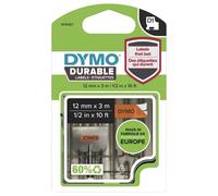 D1 Durable Label Tape - 12mm x 3m Black on Orange - 1978367