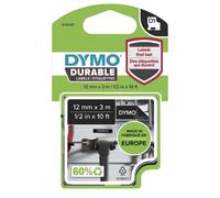 D1 Durable Label Tape - 12mm x 3m White on Black - 1978365