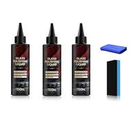 D1 Glass Polishing Liquid, Car Glass Polishing Compound Kit, Anti Fog Hydrophobic Coating Spray, Liquid Extract, Oil Film Remover(3pcs)