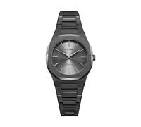 D1 Milano Utbl32 Women's Stainless Steel Analogue Watch with Grey Dial Black Strap Dark Grey Classic Dark Grey Classic Dark Grey Classic Classic Watch, dark grey, Classic