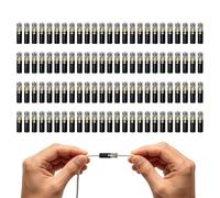 D1 Quick Wire Connectors 100-Pack | Locking Solderless Electrical Wire Terminal Connectors | Copper + PC Push-In Splice Clips | Anti-Loose DIY Wiring Solution For Automotive, LED Lights, Low Voltage &