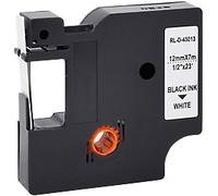 D1 S0720530 / 45013 Compatible Dymo Label Tape Self Adhesive Black Print on White 12 mm x 7m