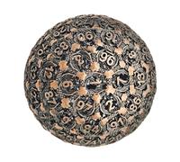 D100 RPG Dice - Heavy Metal Polyhedral Dice, Role Playing Table Dice | Fantastic Games with Polished, High Precision Rolling Dice, 100 Sided Game Dice, Neck Edition