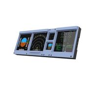 D106 A32X/A35X/A38X 4-in-1 Display for MSFS 2020/2024, 12.6 Inch Wide Screen with Space-Saving Design, Windows Home Cockpit Panel Compatible with Fenix PMDG FBW NEOV, Gift for Enthusiasts