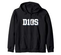 D10S Diego Maradona Retro Hand of God Soccer Zip Hoodie