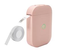 D11 Label Printer Pocket Smartphone Gap Label Maker BT Wireless Thermal Printing 203DPI Support 15mm Width Adhesive Tag DIY Date Journal Study Sticker Compatible (Pink)