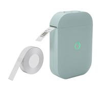 D11 Label Printer Pocket Smartphone Gap Label Maker BT Wireless Thermal Printing 203DPI Support 15mm Width Adhesive Tag DIY Date Journal Study Sticker Compatible (Green)