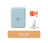 (D110-Light Blue) Niimbot D110 Mini Portable Thermal Printer Smart Pocket Self-adhesive Label Printer Bluetooth Price Label Sticker Maker For Home
