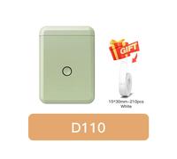 (D110-Light Green) Niimbot D110 Mini Portable Thermal Printer Smart Pocket Self-adhesive Label Printer Bluetooth Price Label Sticker Maker For Home